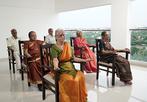 meditation session in athulya